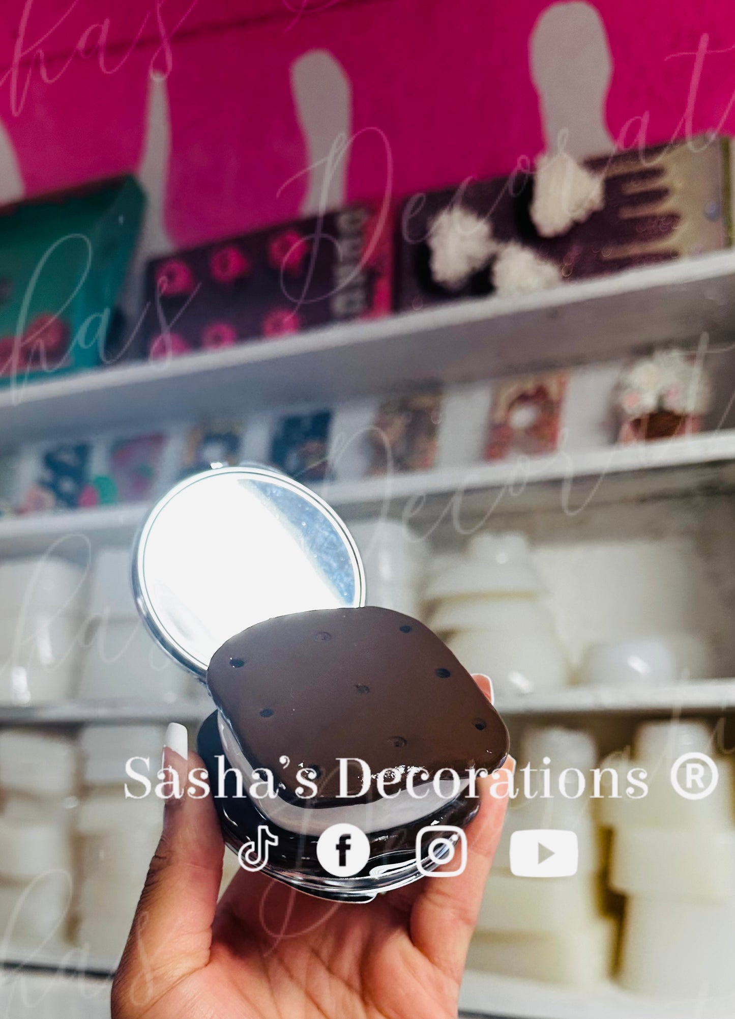 Faux Ice Cream Sandwich 3D Compact Mirror PREORDER