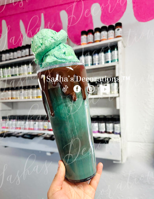 Mint Chocolate Snow Globe Tumbler