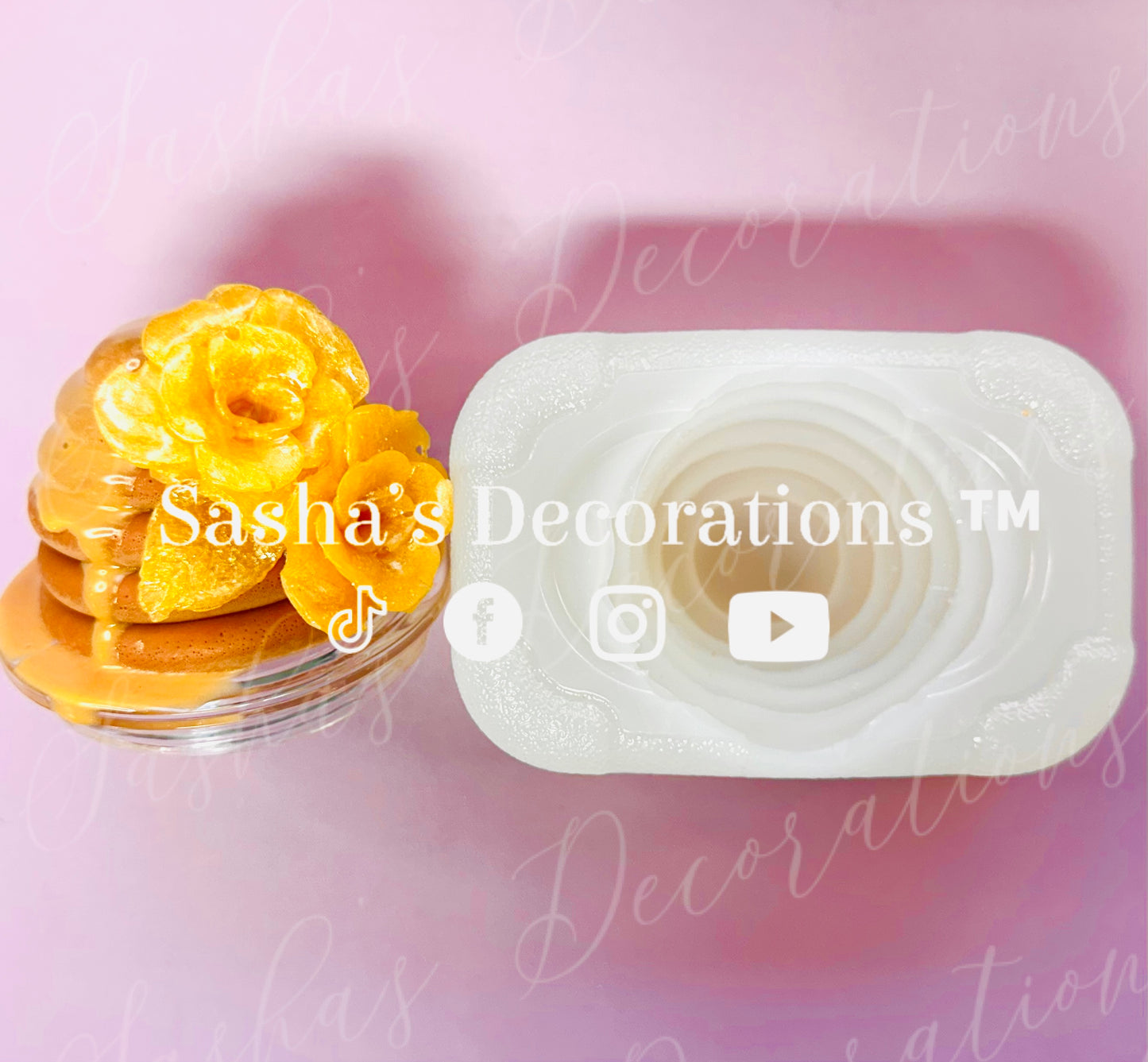 PLAIN Honeybee Hive Mold PREORDER (straw hole option; flowers NOT included)