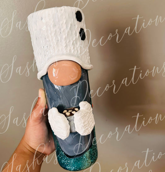 A 3D Freezing PREORDER Gnome Knit Hat& Gloves Tumbler