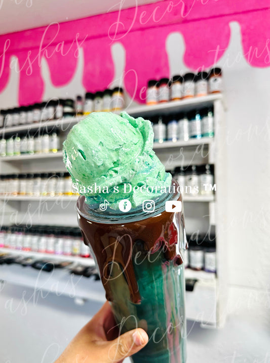 Mint Chocolate Snow Globe Tumbler