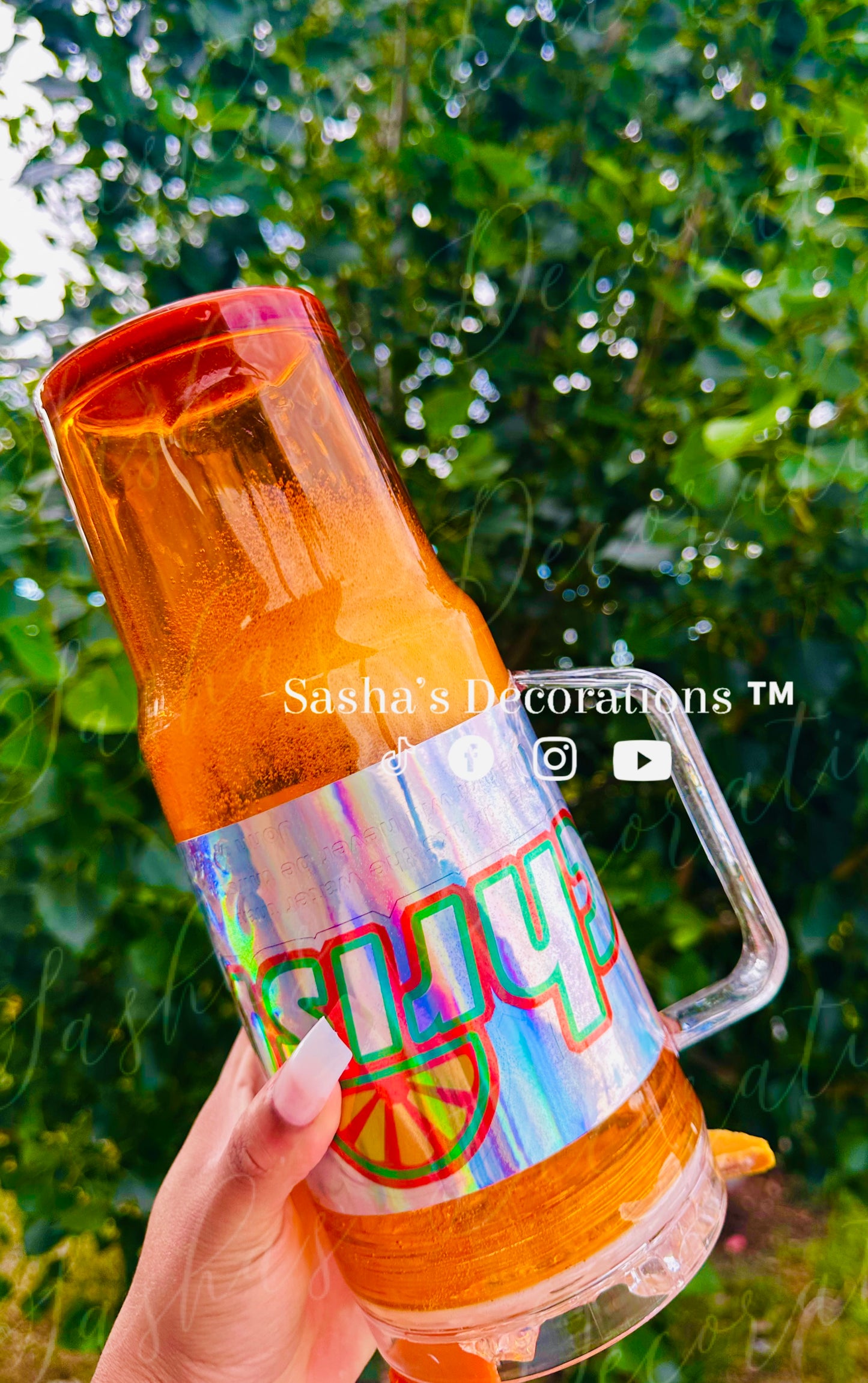 Christ Orange Soda Snow Globe Tumbler Cup