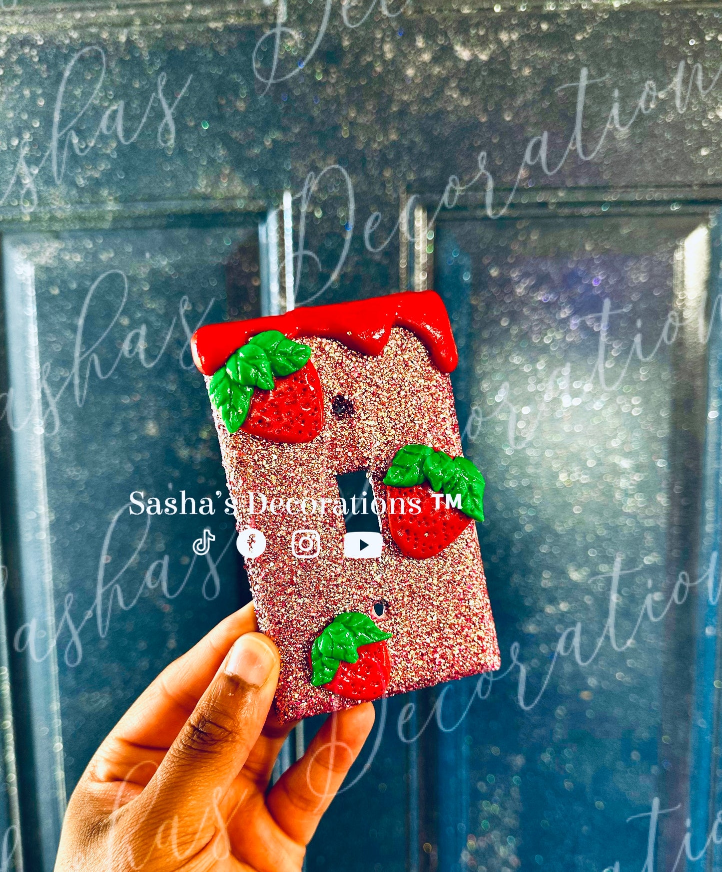 Strawberry Switch/ Outlet Cover PREORDER multiple size option