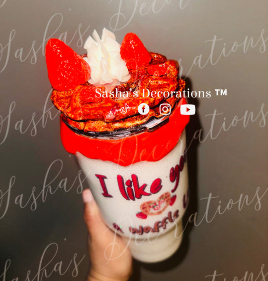 I like you a waffle lot” PREORDER tumbler