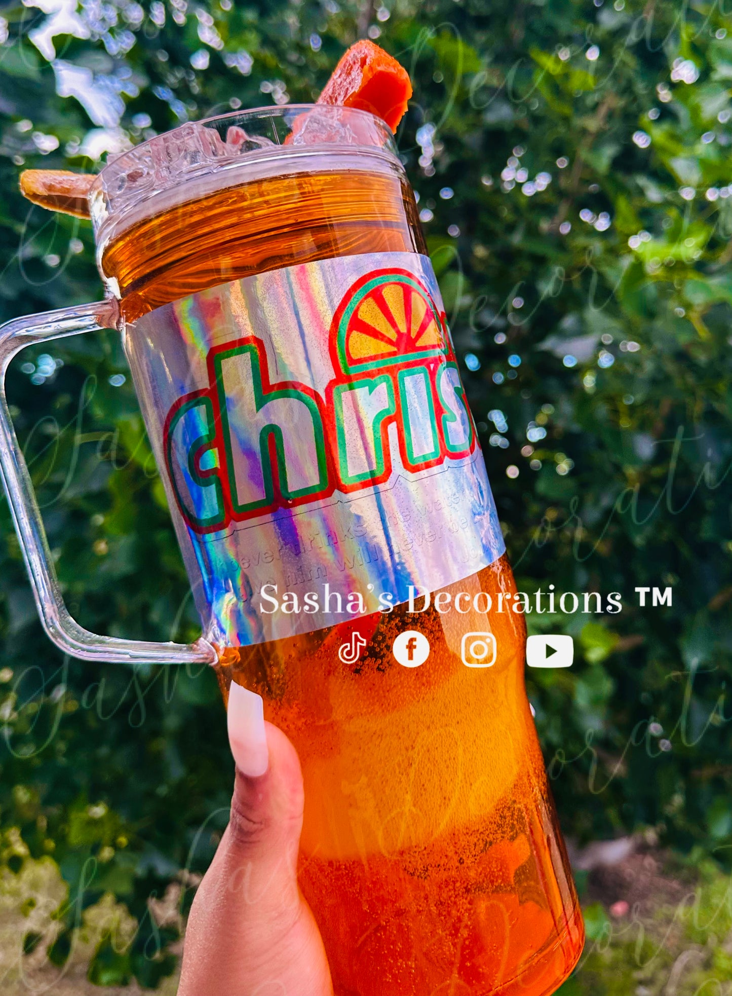Christ Orange Soda Snow Globe Tumbler Cup