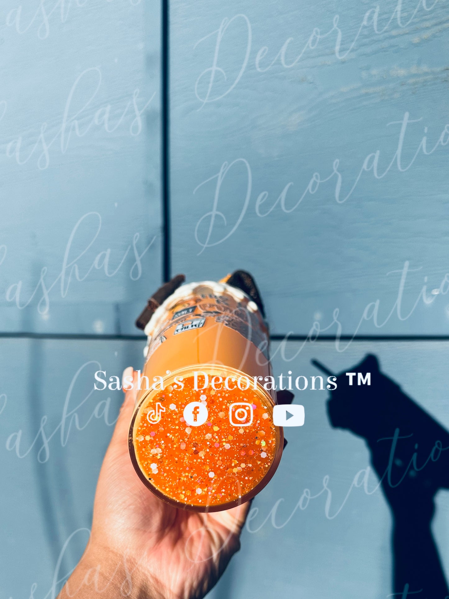 The Lord Is My Portion Pumpkin Pie Snow Globe Tumbler Cup