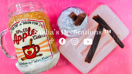 1 Cinnamon Stick Three Cavity Mold PREORDER