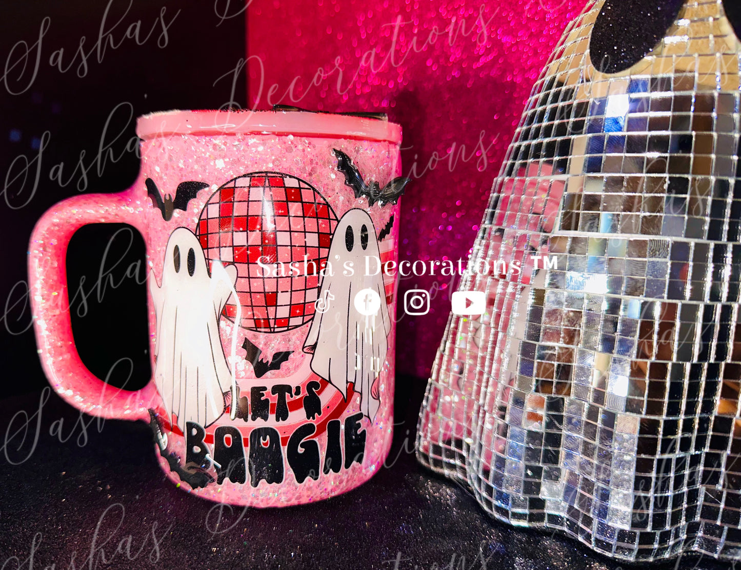 Let’s Boogie Ghost Glass Mug