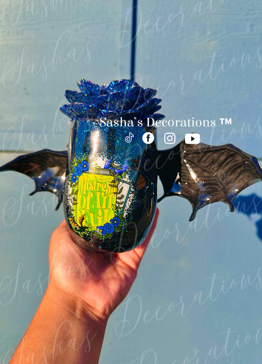 Mistress of Evil Dragon Wine Tumbler