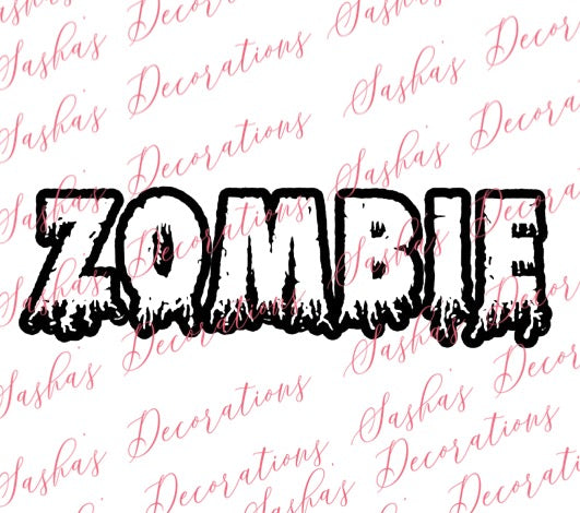 Zombie Drip Word Template