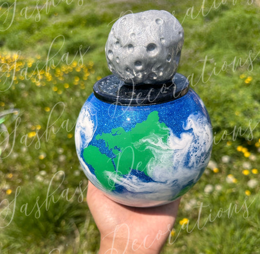 A 3D Earth & Moon Tumbler