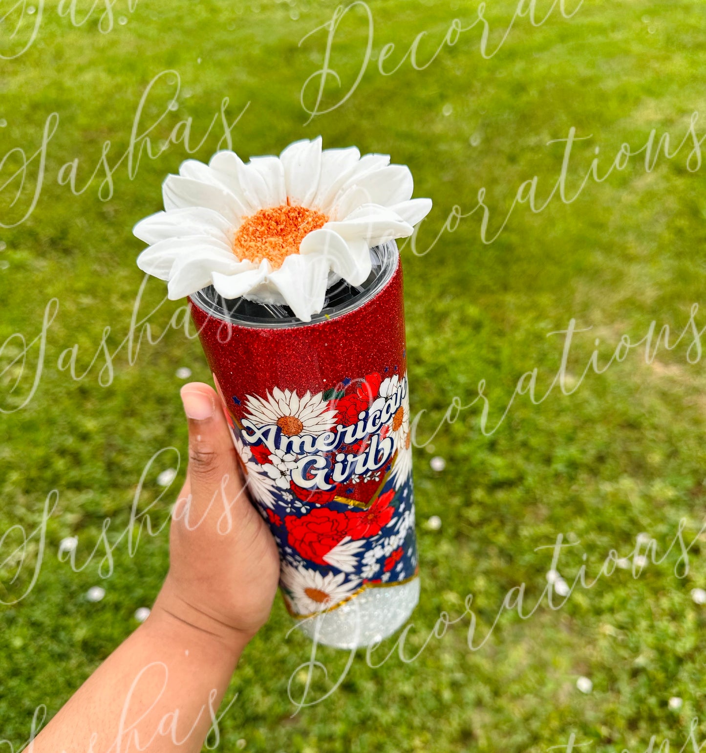 A Patriotic Floral Tumbler