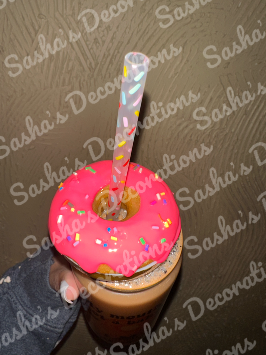 donut topper glass can PREORDER