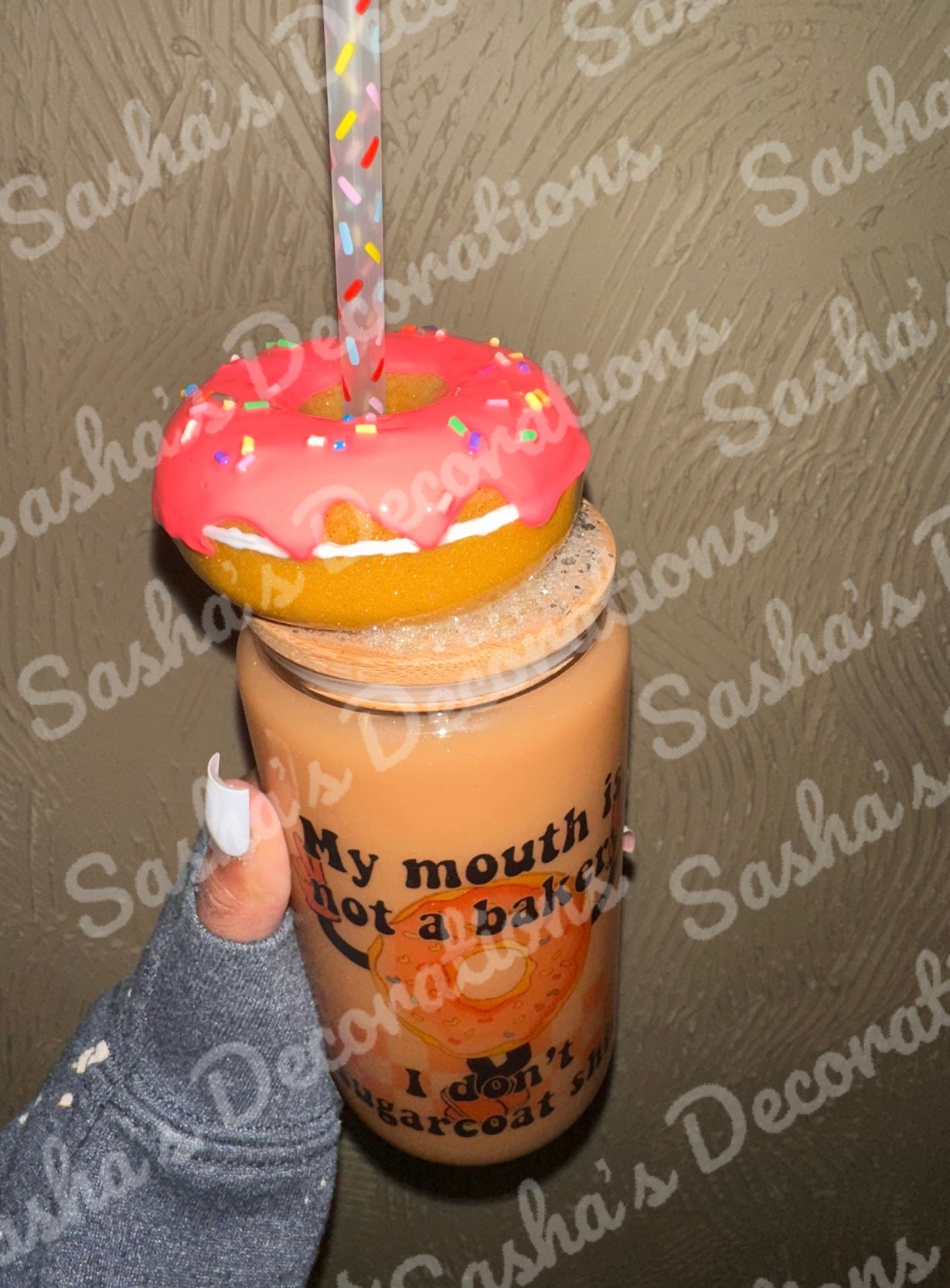 donut topper glass can PREORDER