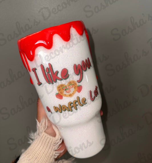 I like you a waffle lot” PREORDER tumbler