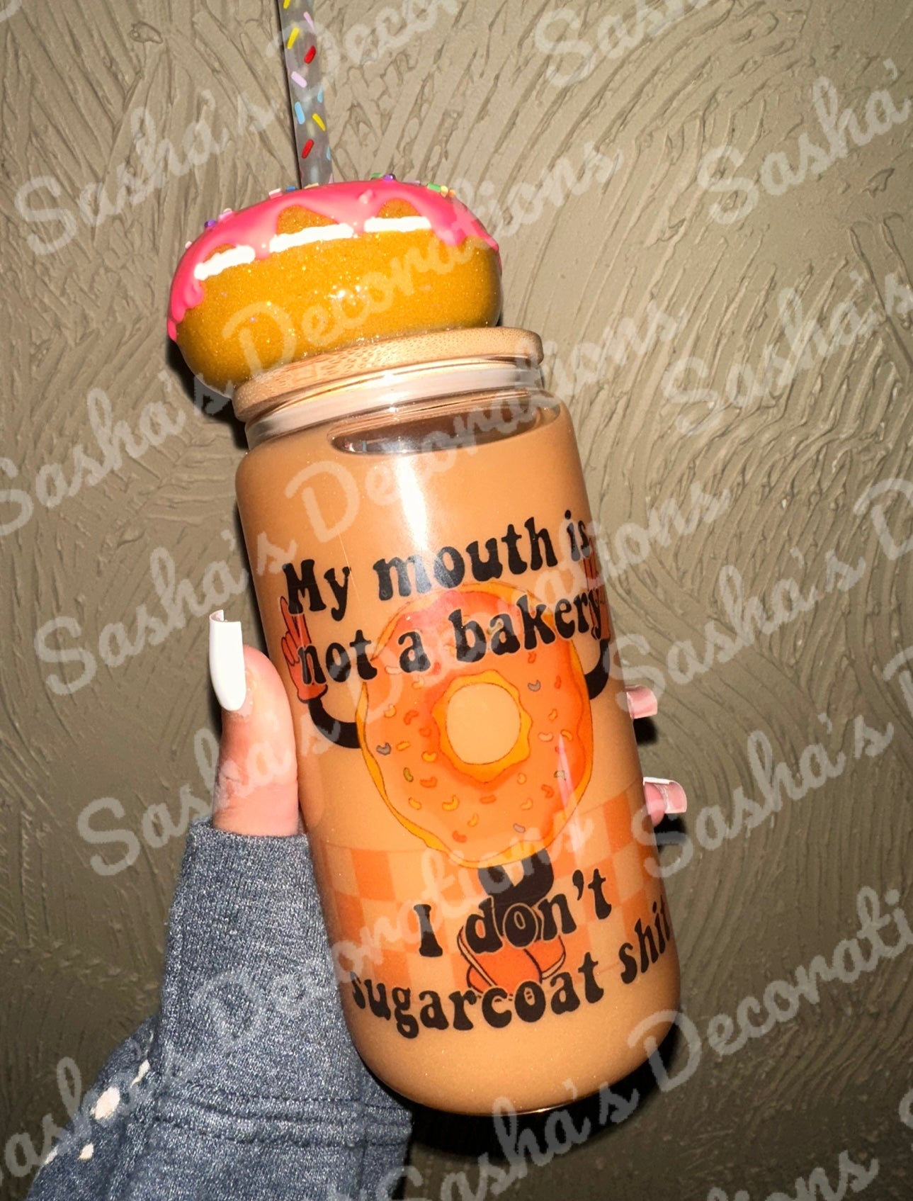 donut topper glass can PREORDER